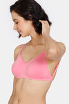 Zivame Beautiful Basics Double Layered Non Wired Full Coverage Backless Bra - Morning Glory — thumbnail 5